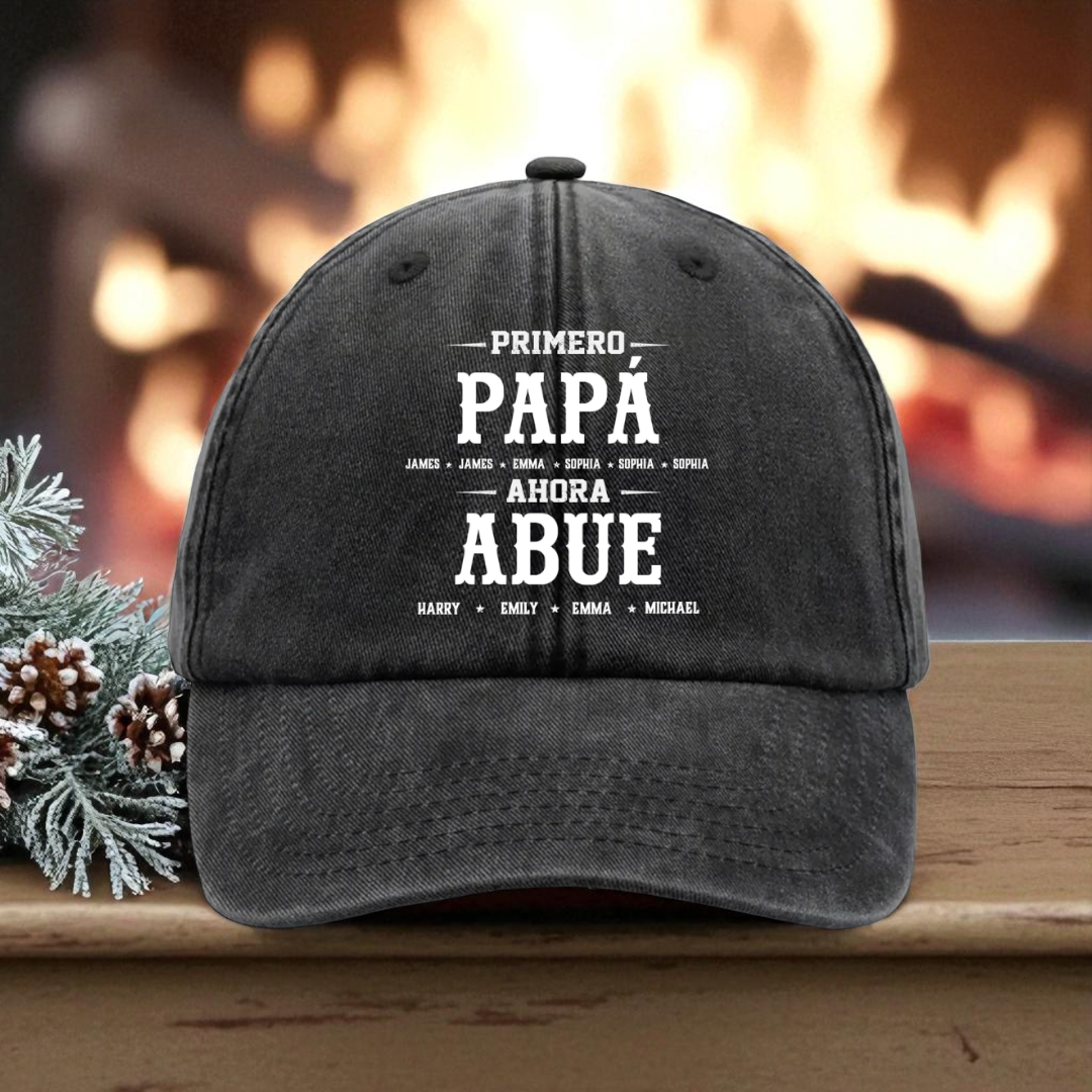 Gorra Personalizada con Nombres de los Nietos – Regalo Especial para Abuelos