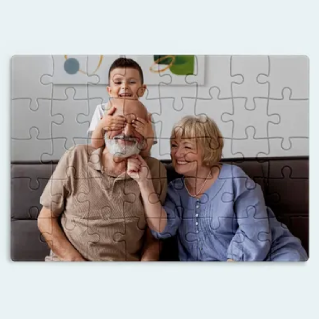 Rompecabezas personalizado para parejas, familias y mascotas