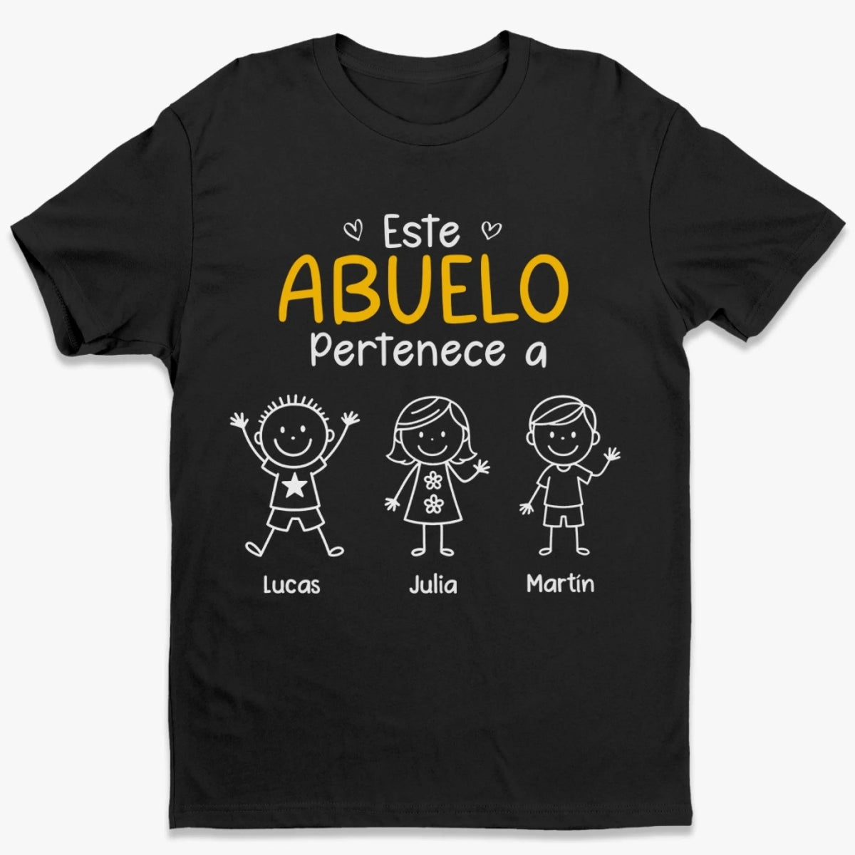 Camiseta Unisex Personalizada- Este Abuelo Pertenece A