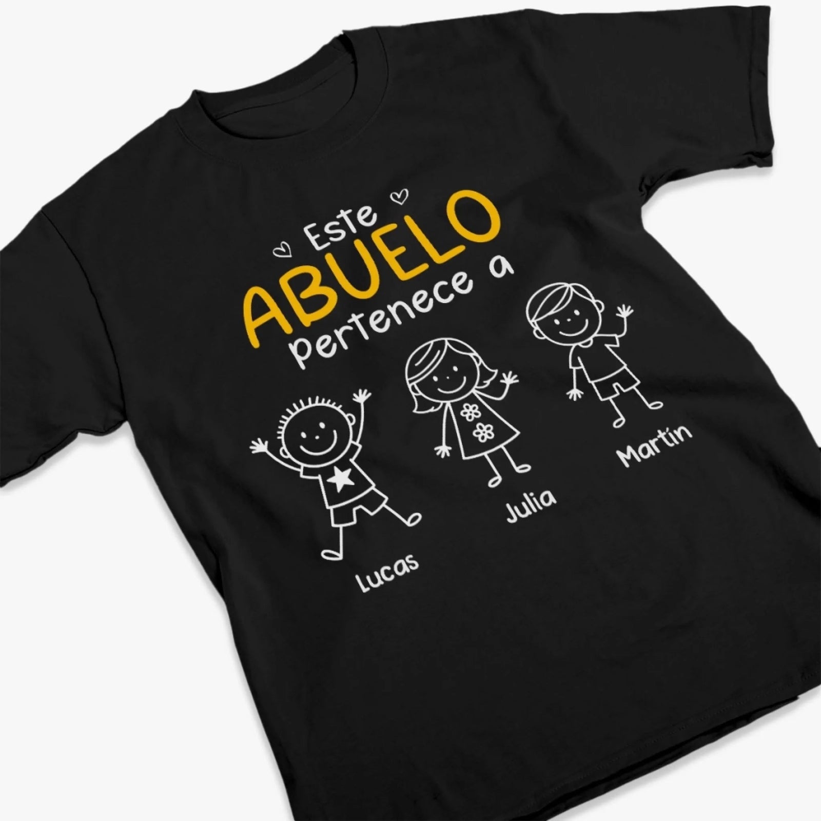 Camiseta Unisex Personalizada- Este Abuelo Pertenece A