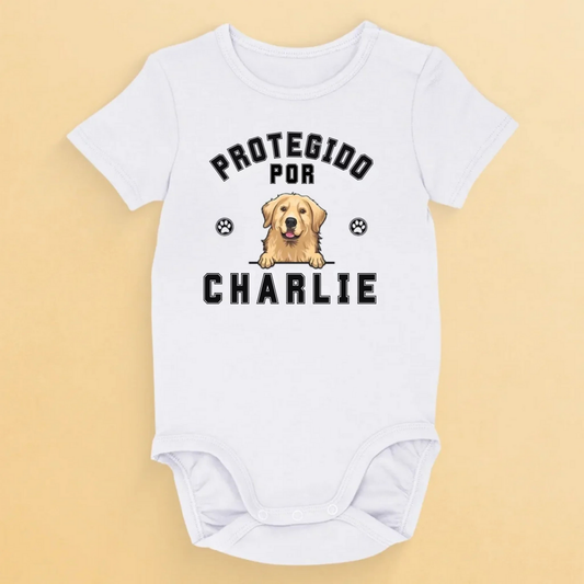 Traje de Bebé Personalizado con Nombre de la Mascota