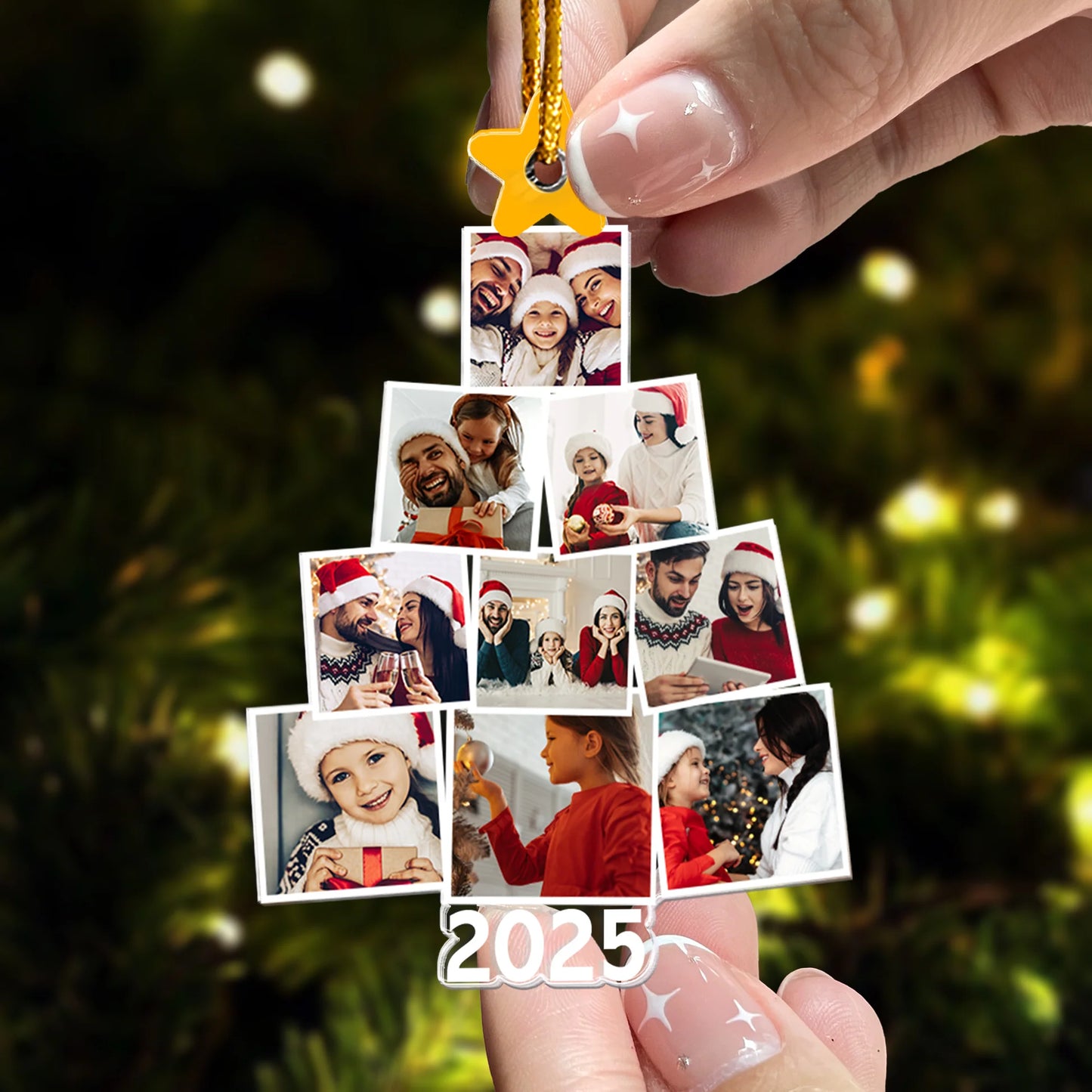 Decoración Navideña Personalizada con Fotos Familiares
