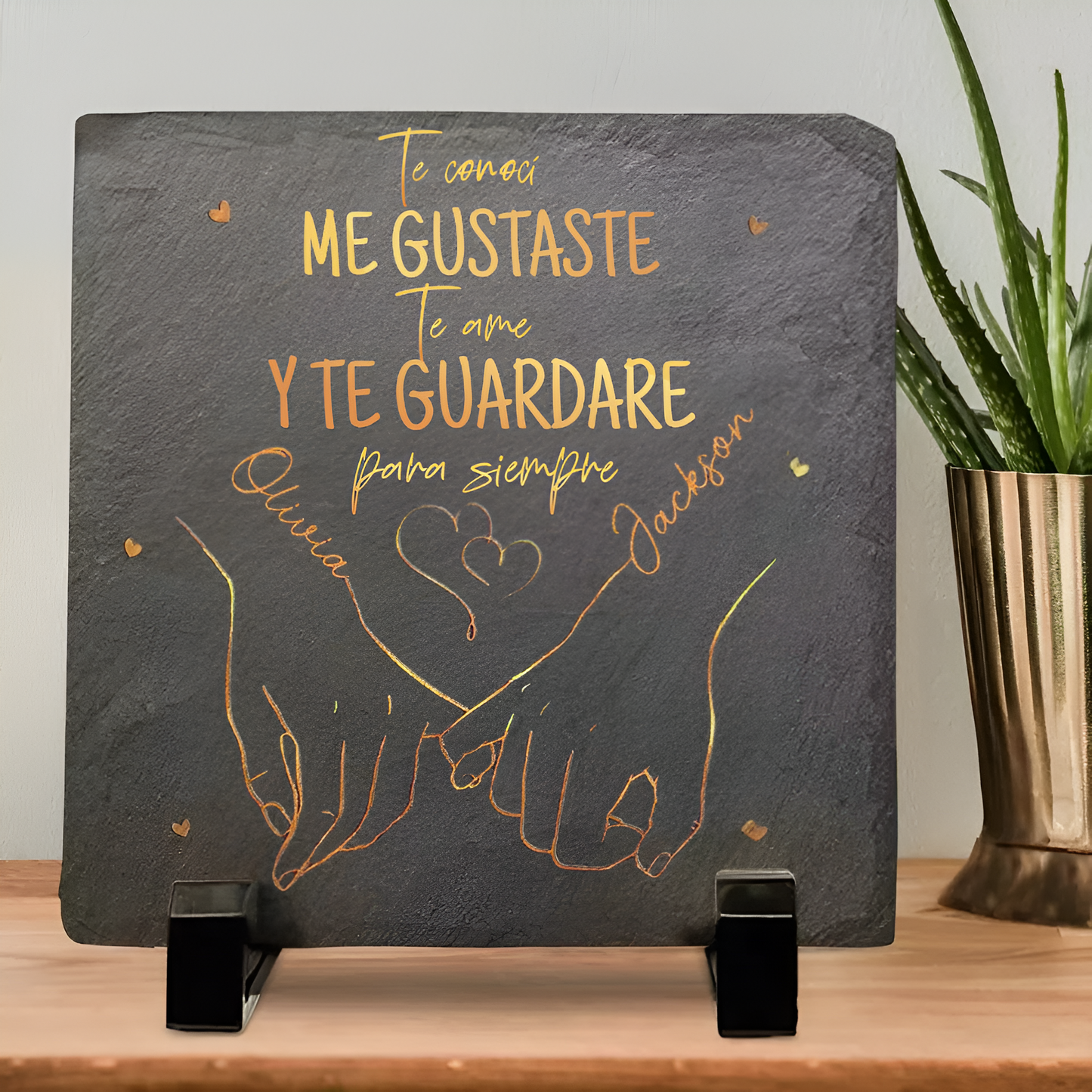Piedra personalizada de pareja