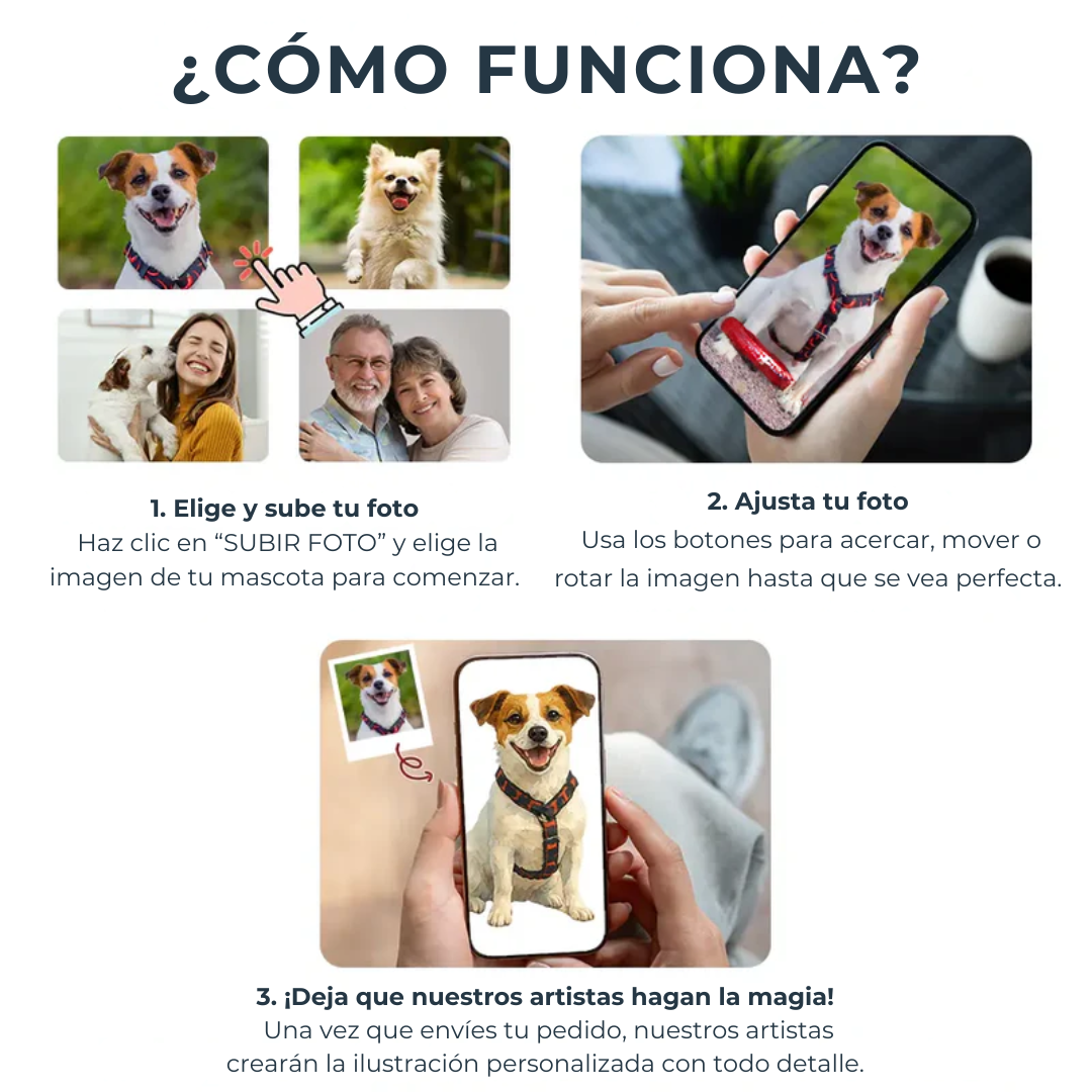 Almohada personalizada con retrato realista de tu mascota – Estilo acuarela para perros y gatos
