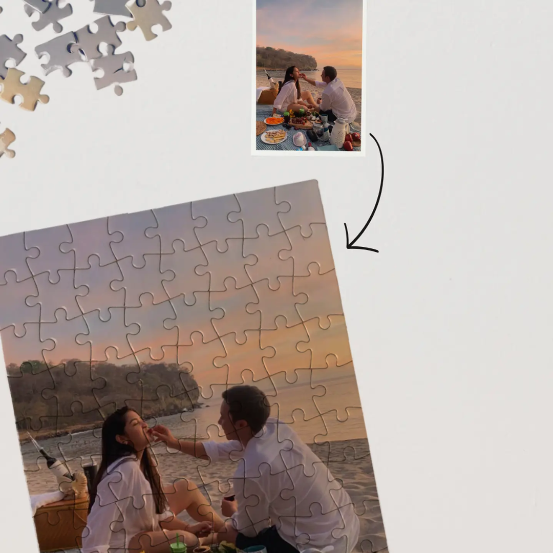 Rompecabezas personalizado para parejas, familias y mascotas