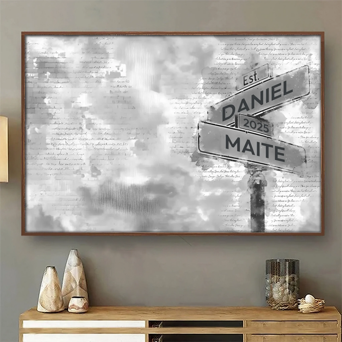 Foto Personalizada de Pareja – “Amantes y Mejores Amigos” con Nombres y Año