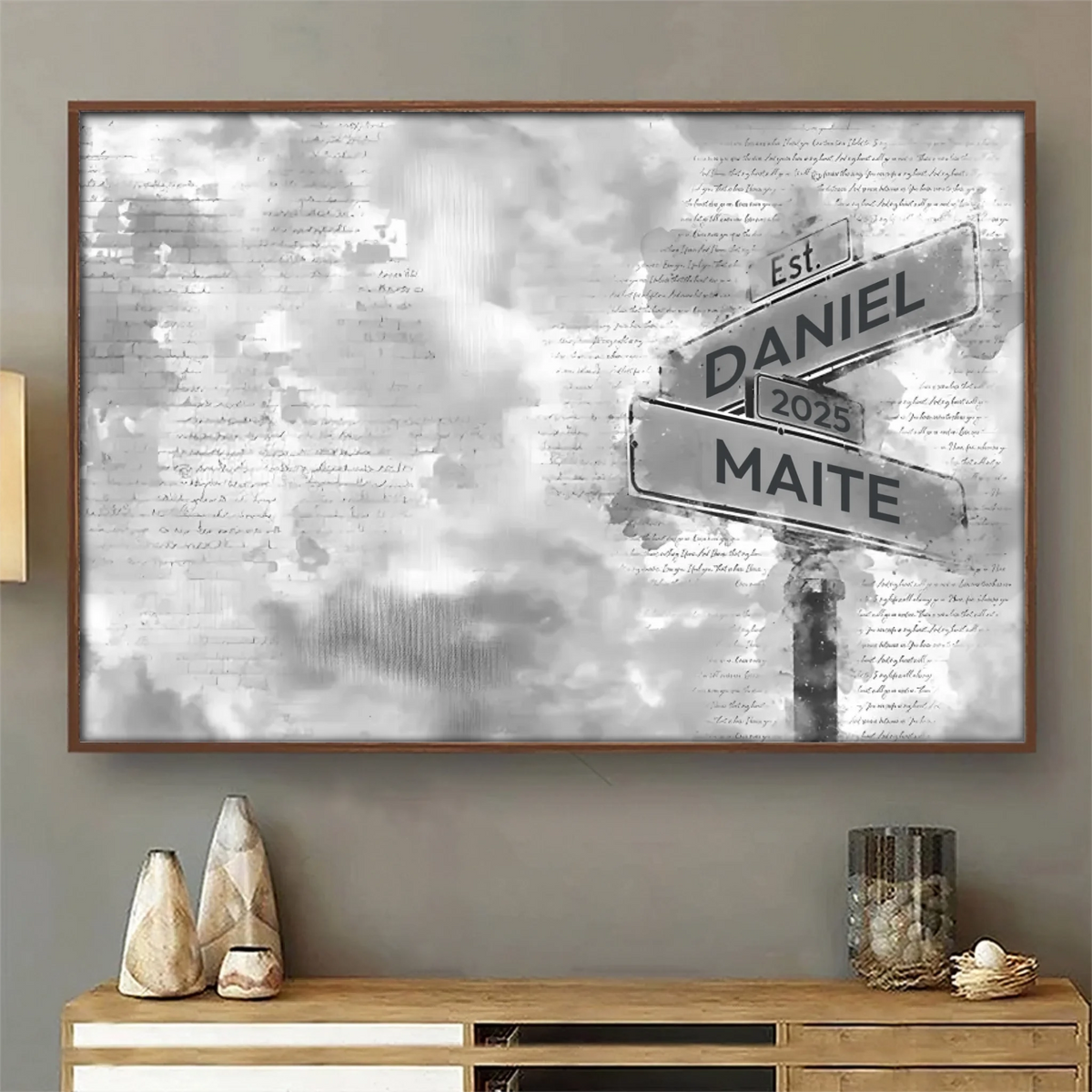 Foto Personalizada de Pareja – “Amantes y Mejores Amigos” con Nombres y Año