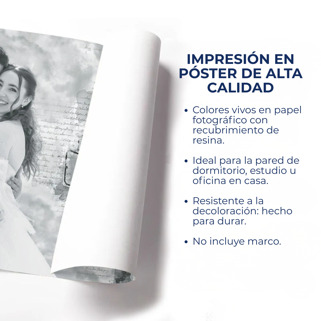 Foto Personalizada de Pareja – “Amantes y Mejores Amigos” con Nombres y Año