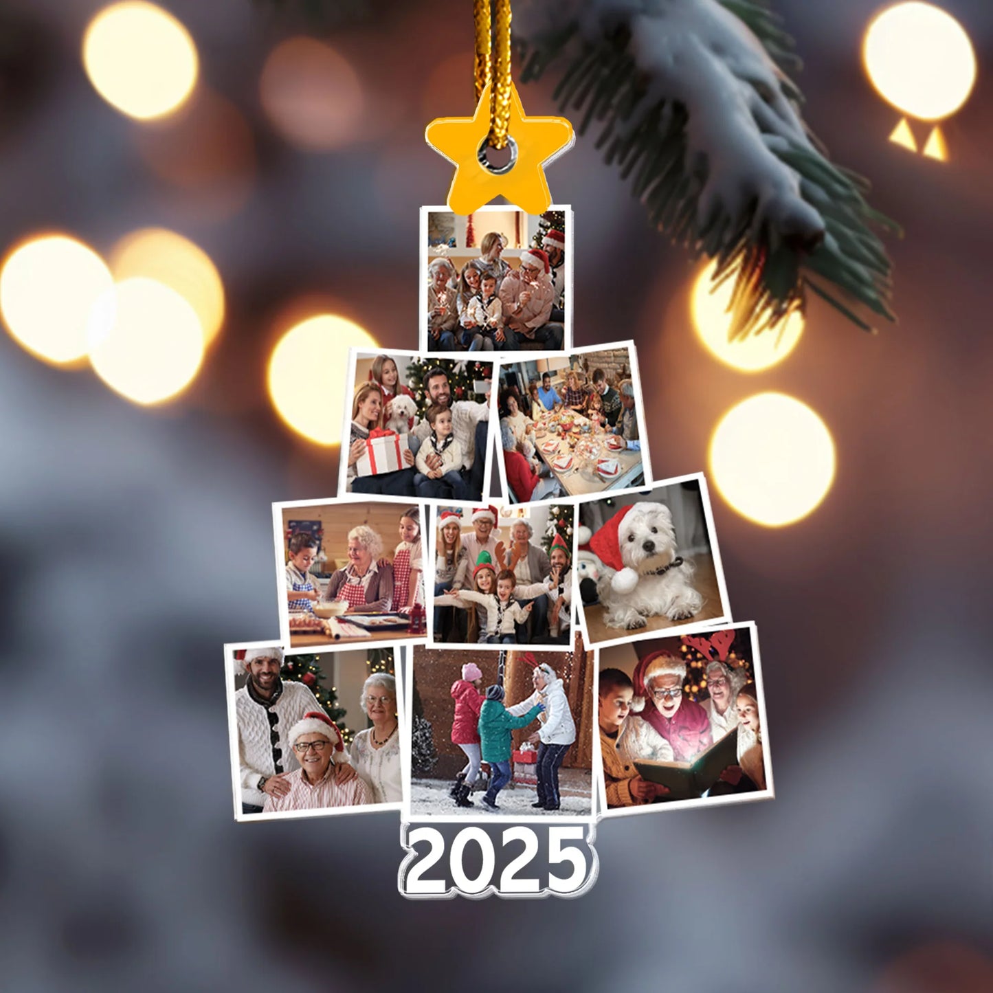 Decoración Navideña Personalizada con Fotos Familiares