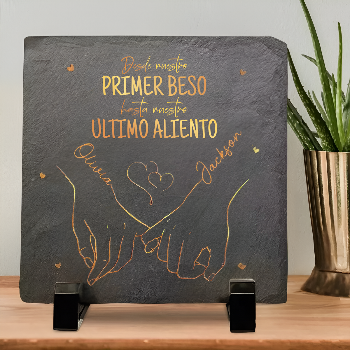 Piedra personalizada de pareja
