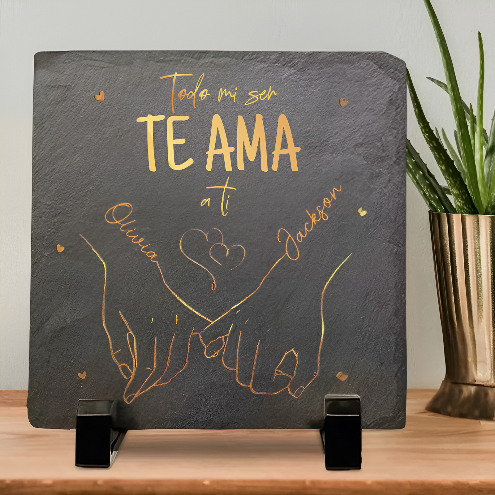 Piedra personalizada de pareja