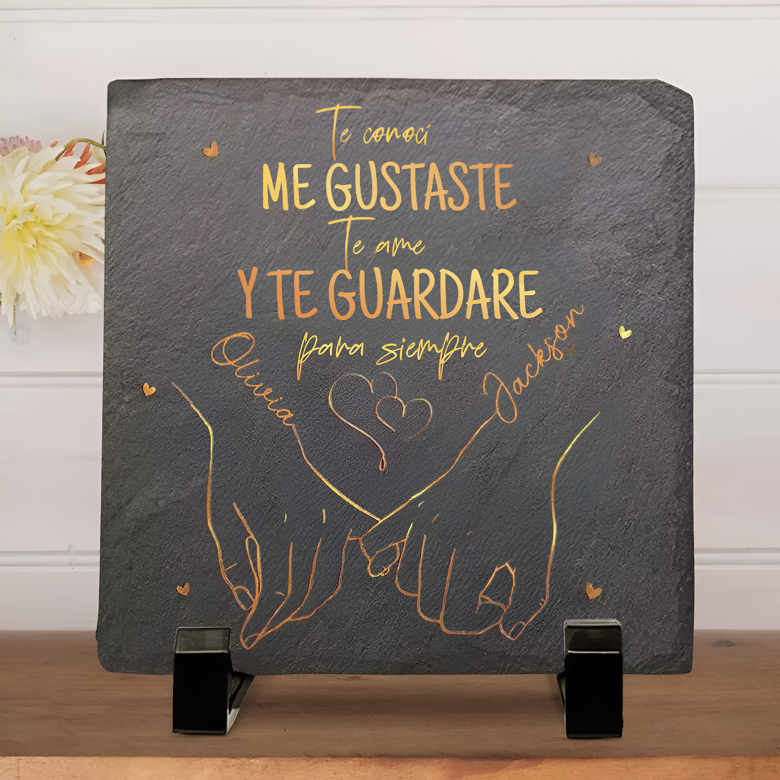 Piedra personalizada de pareja