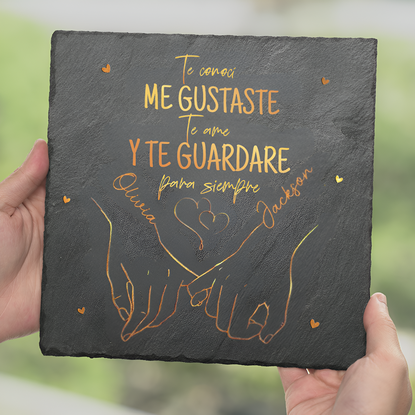 Piedra personalizada de pareja